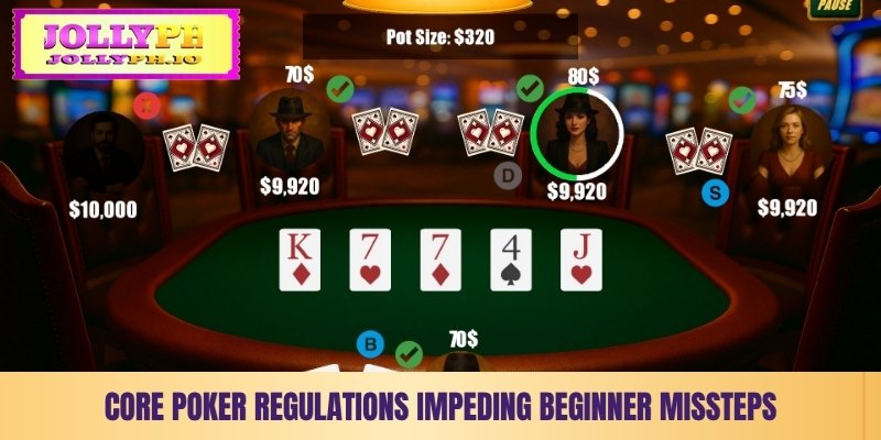 core poker regulations impeding beginner missteps